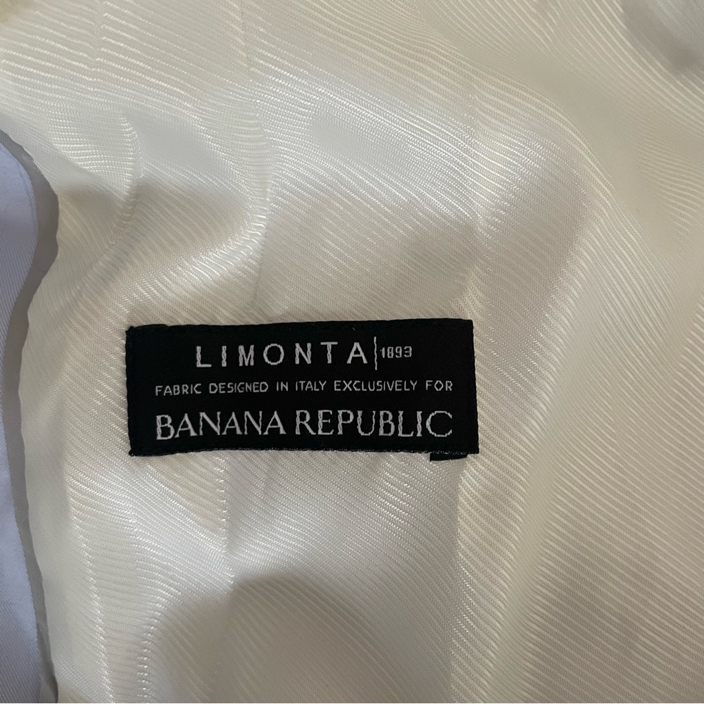 Banana Republic Water-Resistant Modern Trench Coat in Blue. Size Medium - Picture 8 of 12